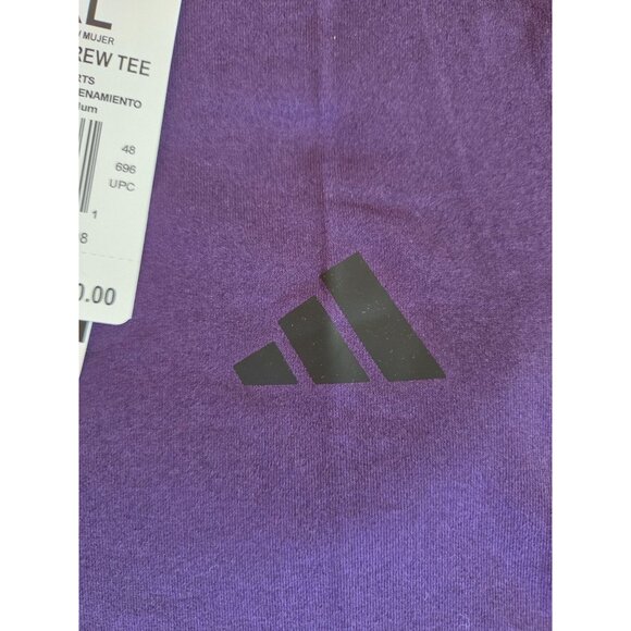 Adidas Womens Climalite Crew Tee XL Purple Activewear Lightweight NWT - Picture 4 of 11